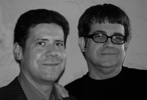 Max Allan Collins and Sean Chercover, photo by Mary Reagan