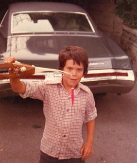 Pocket fisherman and Buick Riviera